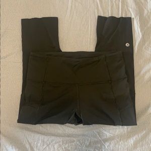 Lululemon fast & free crop II reflective